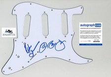 JON BON JOVI RICHIE SAMBORA AUTOGRAPH SIGNED PICKGUARD SCRATCHPLATE BON JOVIACOA