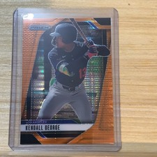 2025 Panini Prizm #298 Kendall George Orange Pulsar Prizms  /399 A-23