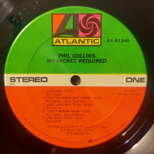 Phil Collins/No Jacket Required/1985/Vinyl,LP,Album,Club Editionš„FREE SHIP/VG+ - Picture 3 of 8