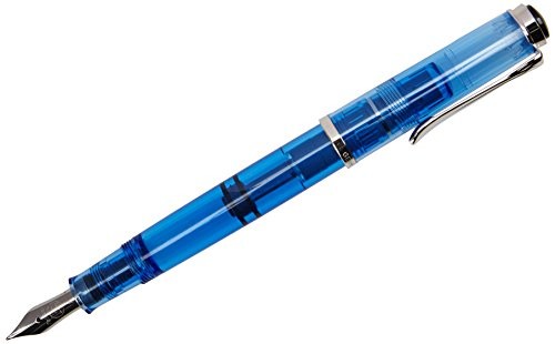 Pelikan Fountain Pen M205 Demonstrator Transparant Blue Fine Nib Special Edition