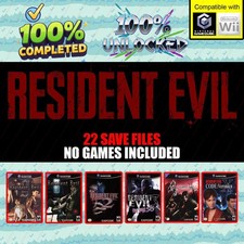 Resident Evil 0 1 2 3 4 100 Unlocked Memory Card Nintendo GameCube
