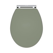 Satin Green Heavy Duty Soft Closing Toilet Seat Top Fixing Quick Release Modern