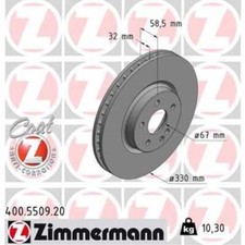 ZIMMERMANN 2x Bremsscheibe vorne Ø330 mm Innenbelüftet für Mercedes-Benz Vito ZIMMERMANN 2x Bremsscheibe vorne Ø330 mm Innenbelüftet für Mercedes-Benz Vito