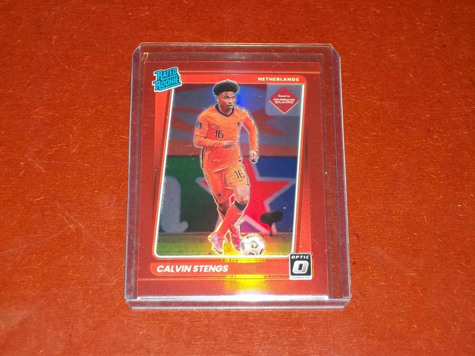 2021-22 Donruss Optic Red RC 100/149 Calvin Stengs