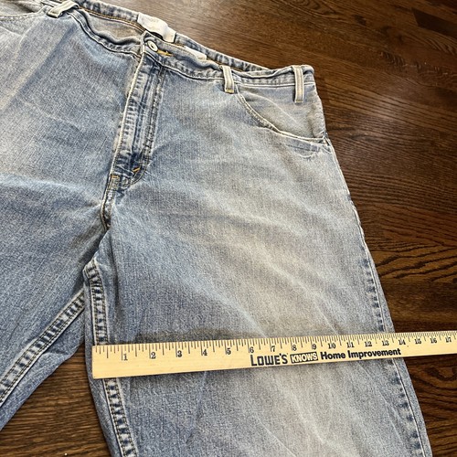 Levis Silvertab Baggy Jeans Blue Denim Y2K Wide Leg 38 X 30.5 Vintage Skater - Picture 10 of 15