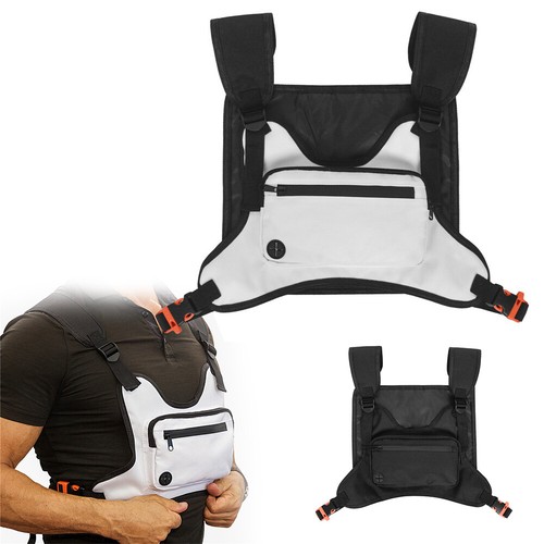 Reflective Running Chest Rig Bag Phone 
