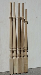 Wood Stair Railing Balusters Spindles Poplar Wood 34 1 2 Ebay