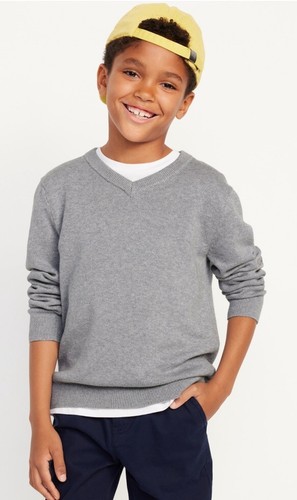 Old Navy Boys Gray Lightweight Sweater Long Sleeve Shirt Size XXL 14 NWOT