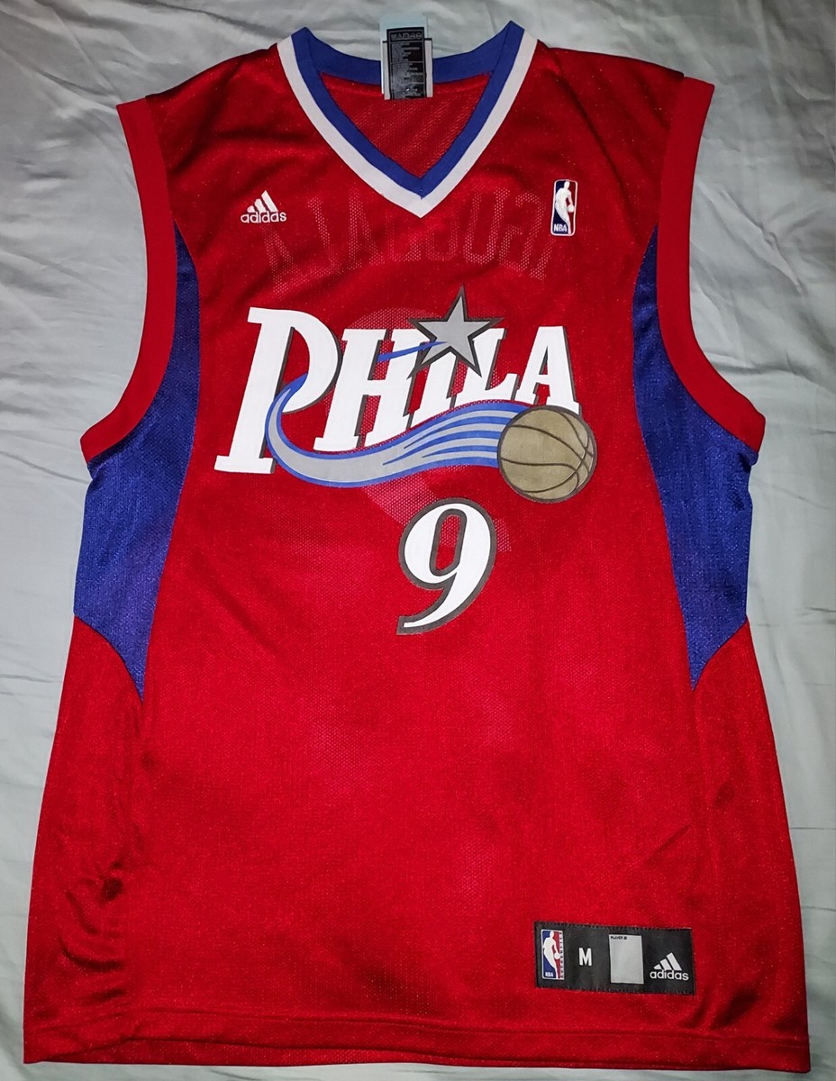 NBAユニフォーム　値下げ不可 VTG ANDRE IGUODALA #9 ADIDAS PHILADELPHIA 76ers JERSEY MEDIUM RED