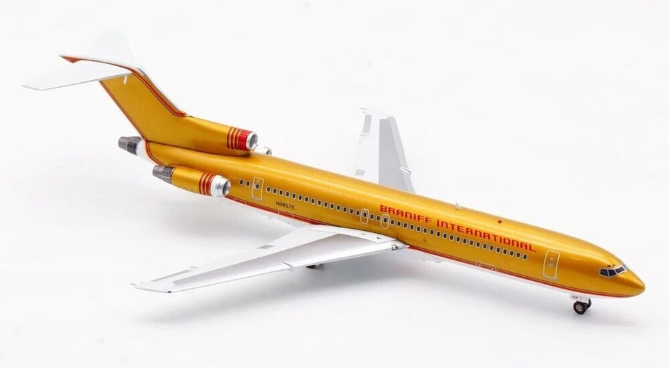 1: 200 IF200 Braniff Inter. 航空公司波音 727-225 N8857E 带支架 — 第 4/4 张图片