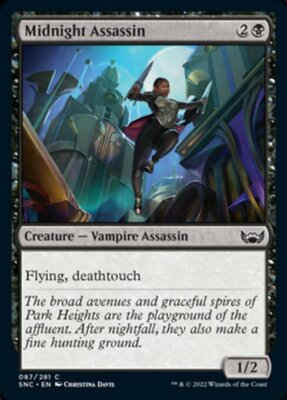 MIDNIGHT ASSASSIN x4 mtg NM-M Streets of New Capenna 4 Common