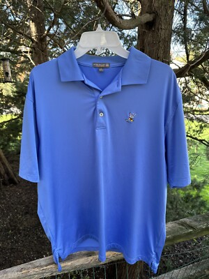 Peter Millar Summer Comfort Polo, Men's Sz: Large, Blue, Moisture