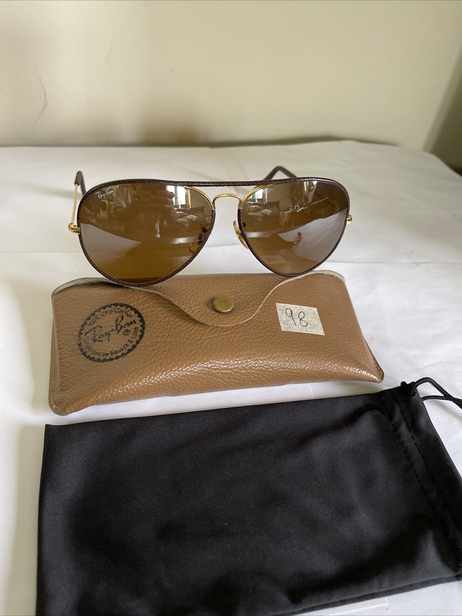 RAY-BAN U.S.A B&L PILOT B15 GRADIENT MIRROR 24K GOLD P  display picture 2
