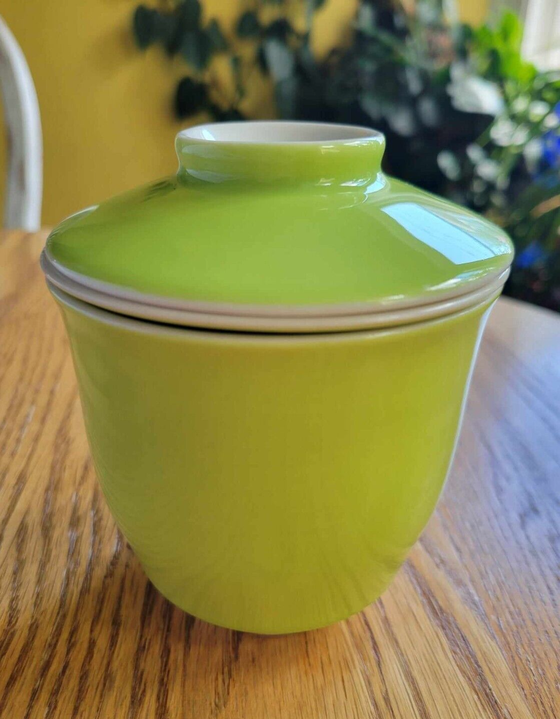 Tea Spot Tech Teaware Green Ceramic Infuser Steeping Mug Lidded Strainer Loose