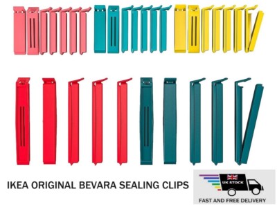 IKEA BEVARA SEALING CLIPS LARGE OR SMALL BRAND NEW DURABLE AND  STRONG UK