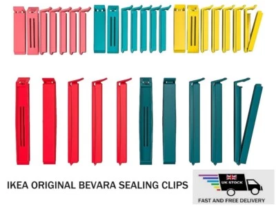 IKEA - BEVARA SEALING CLIPS - LARGE OR SMALL - BRAND NEW - DURABLE AND STRONG