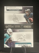 2021 Panini Contenders Jaylen Waddle DeVonta Smith Round Numbers Rookie #RN-DSM