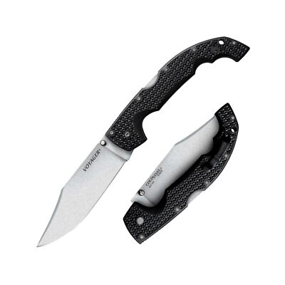 Cold Steel Voyager XL Lockback Black Handle Stainless Folding Knife 29AXC