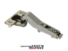 45 ° Angle Concealed Hinge Cabinet Hardware 1 Pair Bifold Door w Mounting Plate