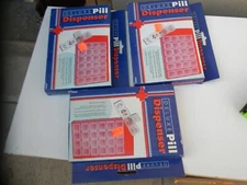 3 New Vintage Deluxe Pill Dispensers