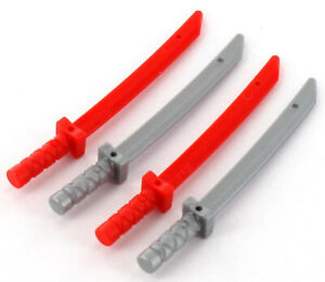 LEGO Ninjago Waffen NEU 2 Schwerter Lanze Messer Speer mit Axt 