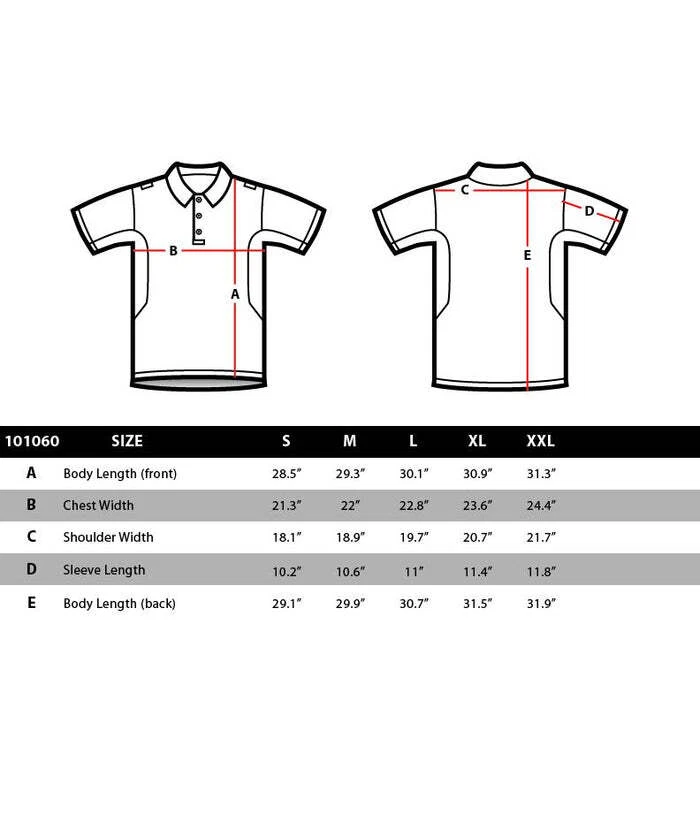 Condor Short Sleeve Performance Tactical Polo 101060-002 Black - Image 4 of 4