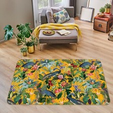 3D Peacock Flower ZHUA71 Game Non Slip Rug Mat Photo Carpet Uta Naumann Zoe