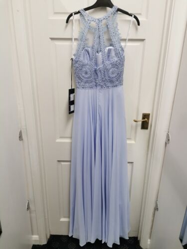 Mascara MC181479 Size 2 pale blue evening Dress Sequin Strap long NWT - Picture 6 of 17