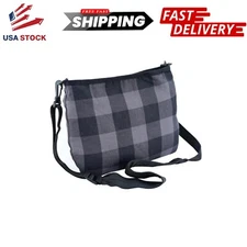 LVAD Flannel Bag Gray - Secure Storage for HeartMate Controller & Battery Pouch