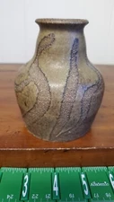Stoneware Clay Hand-thrown Studio Pottery Small Vase Vintage Rustic/Textured