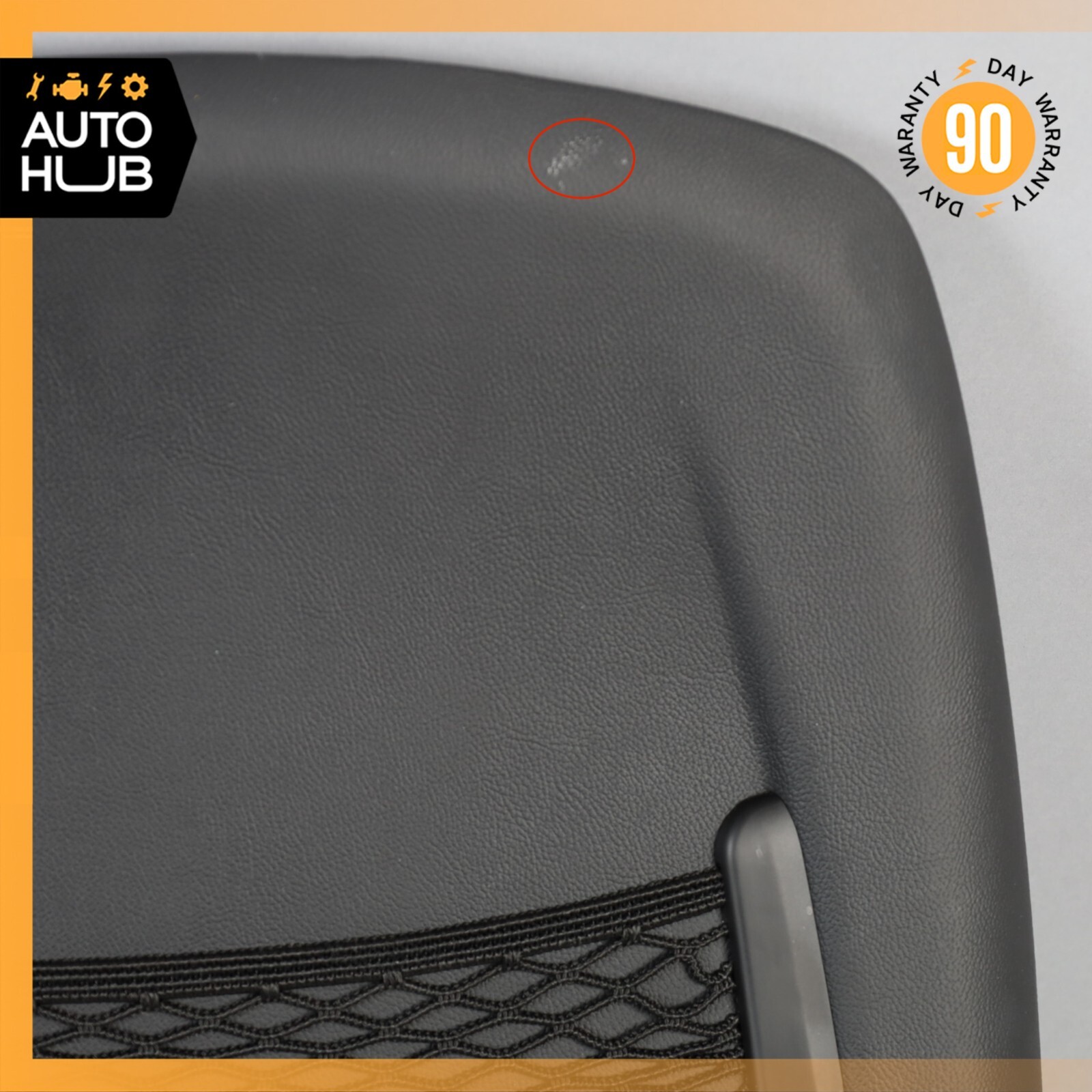 14-20 Maserati Levante M161 Front Left Driver Side Seat Back Cover Black OEM 44k