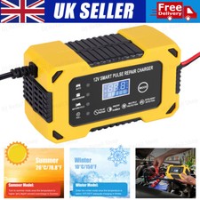 Smart Car Battery Charger 12V 6A Intelligent Automatic Pulse Repair AGM GEL UK