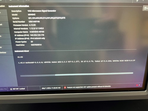 M9484C 14GHz VXG (new model) Vector signal generator, Loaded, Keysight Warranty - Picture 16 of 23