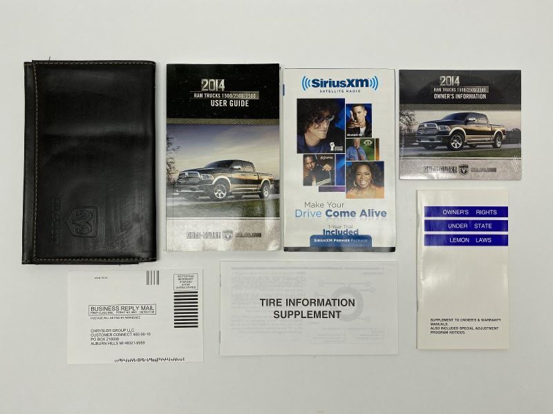 Owners Manual 2014 Dodge Ram Truck 1500 2500 3500 82168