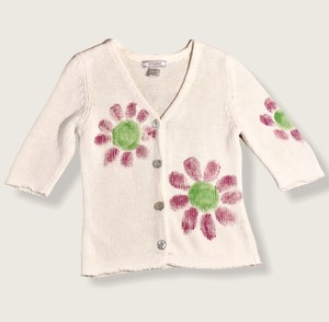 white spring cardigan