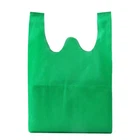 50 Pcs Eco Friendly Reusable Grocery Bags Fabric Non-woven with Handles Medium