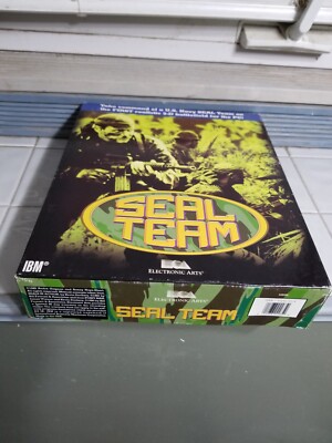 Seal Team IBM EA 1993 big box pc game MS-DOS 3.5''