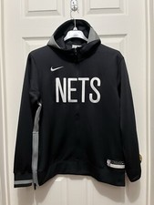 Nike Brooklyn Nets NBA Team Issue Showtime Pregame Warmup Jacket Mens Size Large