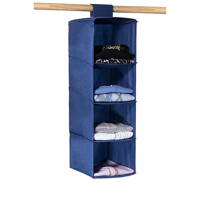 2 Organizer Per Leggings E Calzini Da Armadio - Appendini Salvaspazio In Acciaio Con 10 Mollette