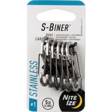 Nite Ize 6-Pack S-Biner Stainless Steel Dual Carabiner 1 - Stainless