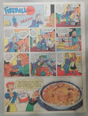 Post Cereal Ad: Fireball Twigg Grape-Nuts Flakes! from 1940's 11 x 15 inches