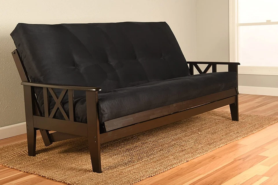 Capa Futon Apenas-Tecido de Microfibra Camurça Compatível com Colchão de 6-8 Polegadas (Tamanho Completo) - Imagem 2 de 4