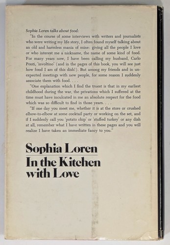 In The Kitchen With Love HCDJ Sophia Loren 1972 STATED First American Ed 1st - Picture 16 of 16
