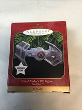 VTG Hallmark Keepsake Ornament Star Wars Darth Vader's TIE Fighter Magic Lights