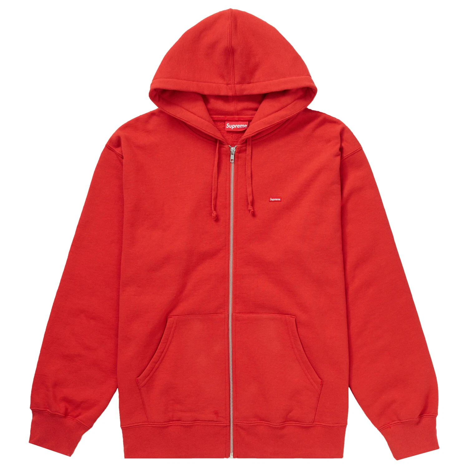 Supreme Small Box Zip Up Sweat shirt à capuche rouge brûlé