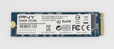 PNY XLR8 CS3030 1TB M.2 2280 PCIe 3.0 x4 SSD NVME M280CS3030-1TB-RB (#36668)