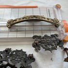 Lot Of Vintage Dresser Drawer Pulls & Hardware Cabinet Antique Handles Brass — photo 4