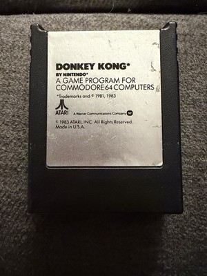 Commodore 64 Donkey Kong Vintage Video Game Very Rare Game Only