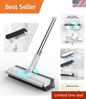 #ad #ad Floor Scrub Brush with Long Handle 3 in 1 Scrape and Heavy Duty Stiff Bristl... $50.83