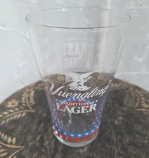 Yuengling Toast a Hero VFW Red White Blue Glass Pint